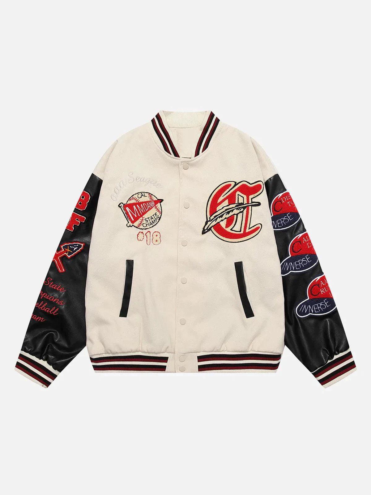 Concert Outfit Vintage Flock Print Varsity Jacket Concert Outfit Vintage Flock Print Varsity Jacket