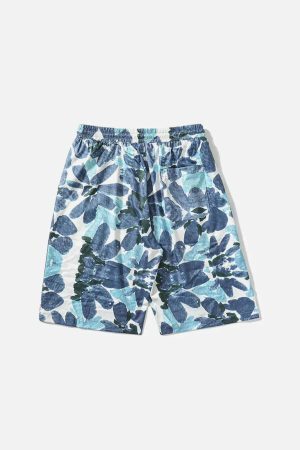 Concert Outfit Vintage Floral Oil Painting Beach Shorts