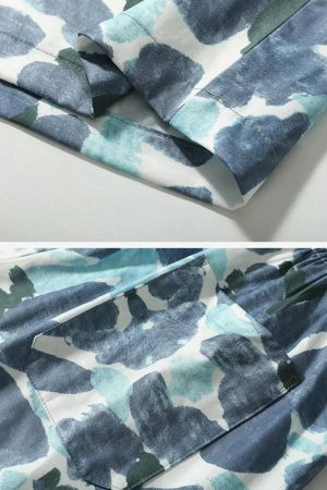 Concert Outfit Vintage Floral Oil Painting Beach Shorts