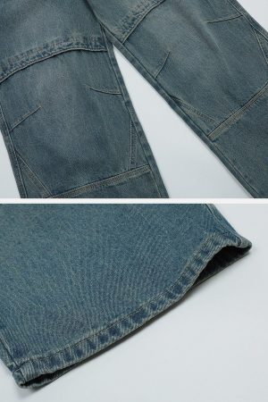 Concert Outfit Vintage Folded Jeans
