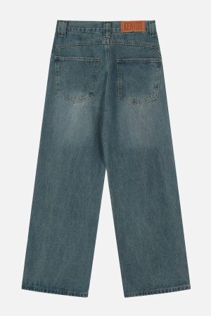 Concert Outfit Vintage Folded Jeans