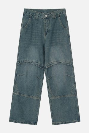 Concert Outfit Vintage Folded Jeans