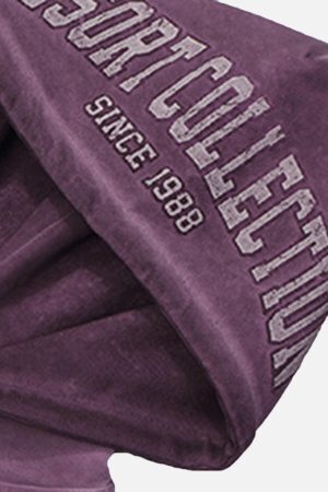 Concert Outfit Vintage Gradient Hooded Loose Sweatshirt