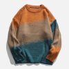 Concert Outfit Vintage Gradient Knit Sweater