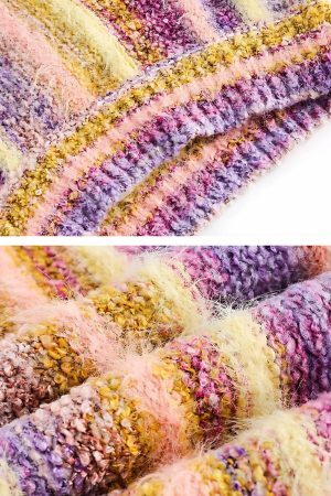 Concert Outfit Vintage Gradient Sweater Vest