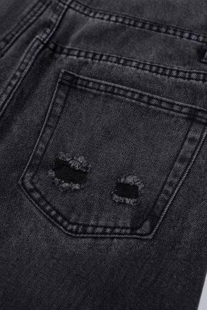 Concert Outfit Vintage Graffiti Print Jeans