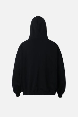 Concert Outfit Vintage Heart Print Hoodie