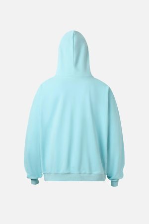 Concert Outfit Vintage Heart Print Hoodie