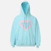 Concert Outfit Vintage Heart Print Hoodie