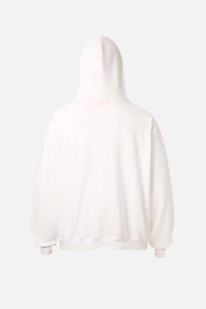 Concert Outfit Vintage Heart Print Hoodie