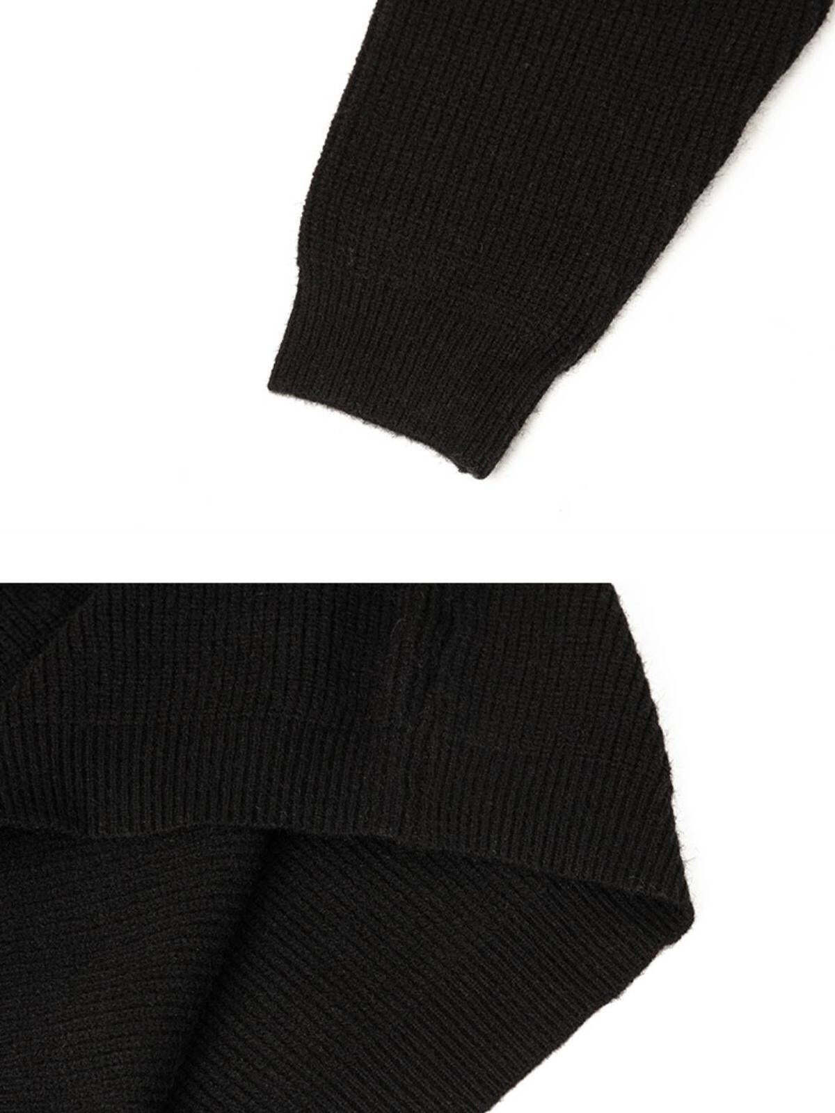 Concert Outfit Vintage High-Neck Button Leisure Sweater Concert Outfit Vintage High-Neck Button Leisure Sweater