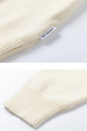 Concert Outfit Vintage High Street Embroidery Sweater