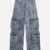 Concert Outfit Vintage Jet Multi-Pocket Workwear Jeans