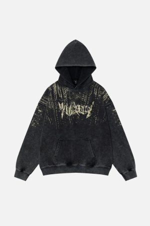 Concert Outfit Vintage Letter Hoodie