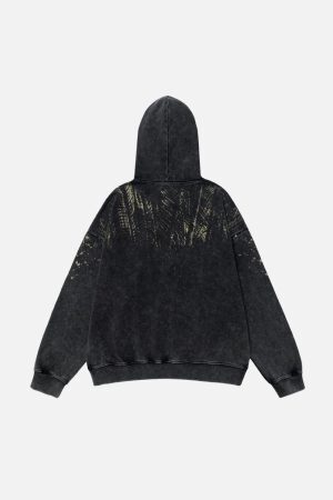 Concert Outfit Vintage Letter Hoodie