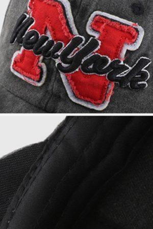 Concert Outfit Vintage Letter 'N' Baseball Cap