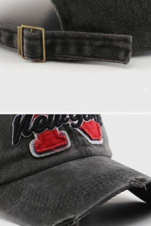 Concert Outfit Vintage Letter 'N' Baseball Cap