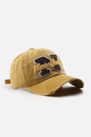 Concert Outfit Vintage Letter 'N' Baseball Cap