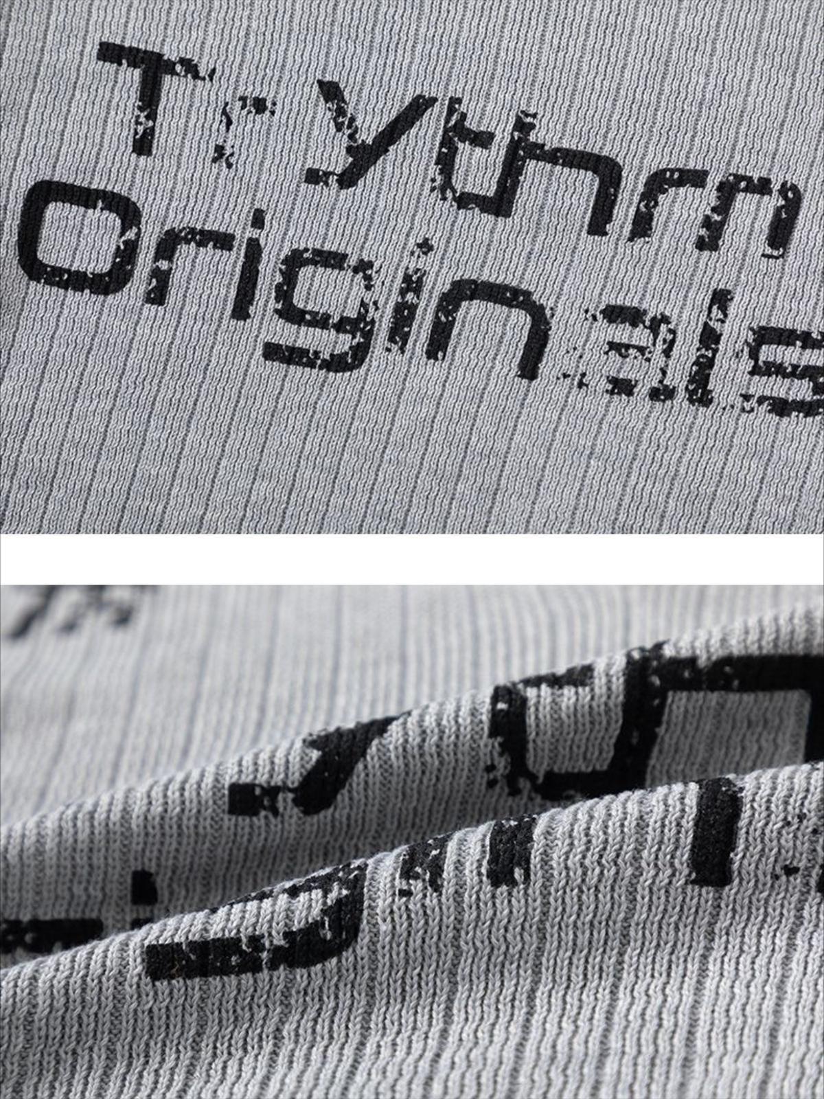 Concert Outfit Vintage Letter Small V-Neck Sweater Concert Outfit Vintage Letter Small V-Neck Sweater