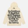 Concert Outfit Vintage Lettering Seahorse Fur Hoodie