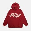 Concert Outfit Vintage Letters Towel Embroidery Hoodie