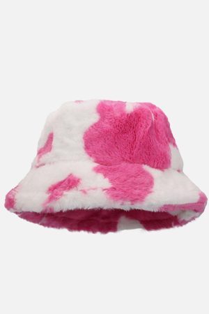 Concert Outfit Vintage Milk Cow Pattern Hat