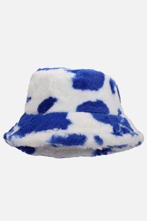 Concert Outfit Vintage Milk Cow Pattern Hat