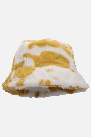 Concert Outfit Vintage Milk Cow Pattern Hat