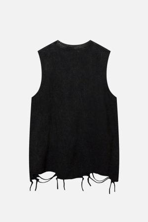 Concert Outfit Vintage Necklace Star Print Hip-Hop Tank Top