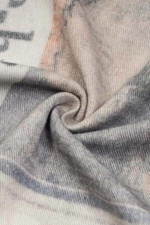 Concert Outfit Vintage Newspaper Digital Print Pants