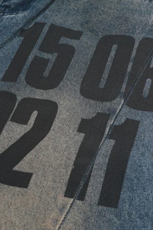 Concert Outfit Vintage Number Print Jeans