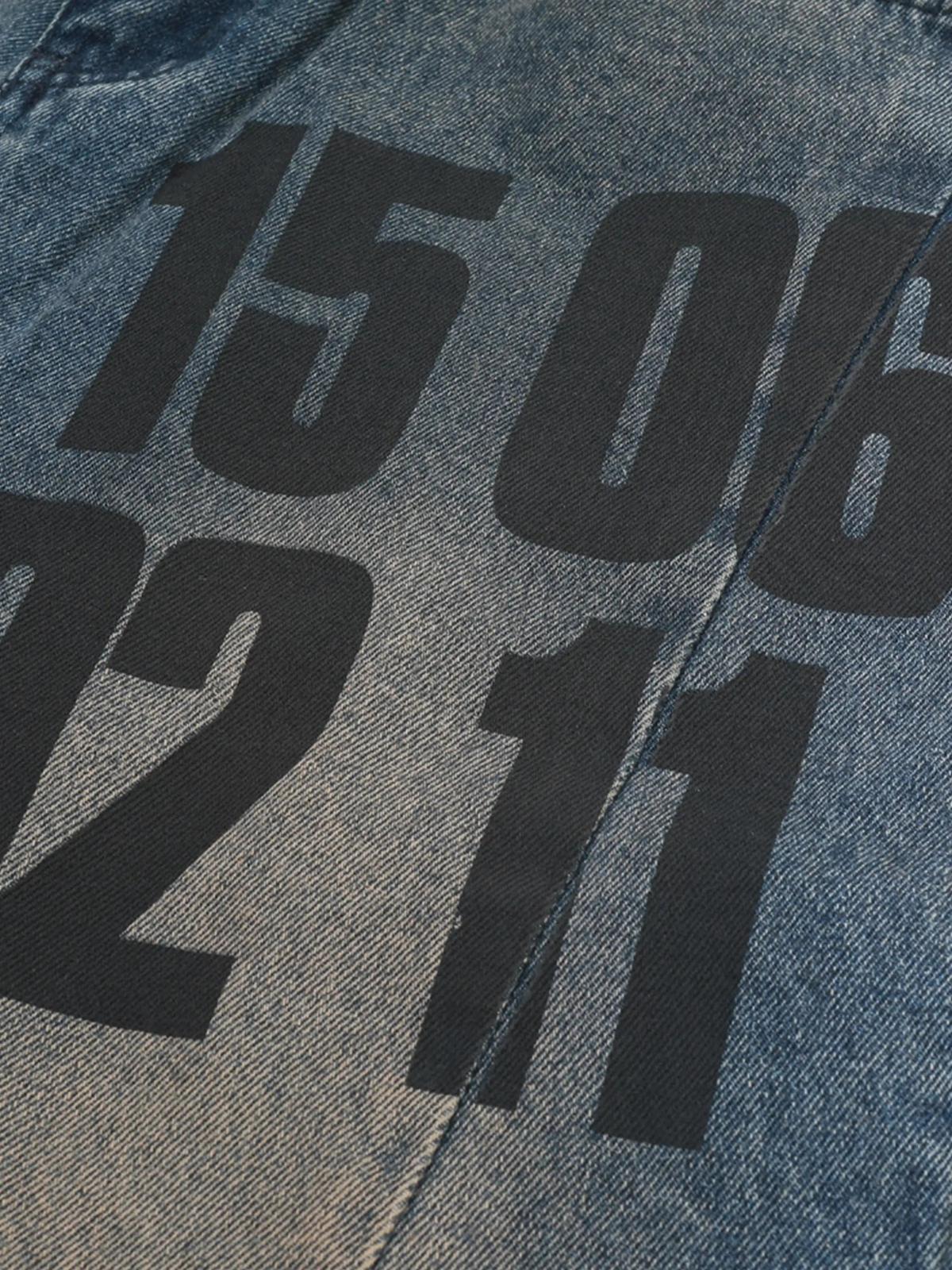 Concert Outfit Vintage Number Print Jeans Concert Outfit Vintage Number Print Jeans