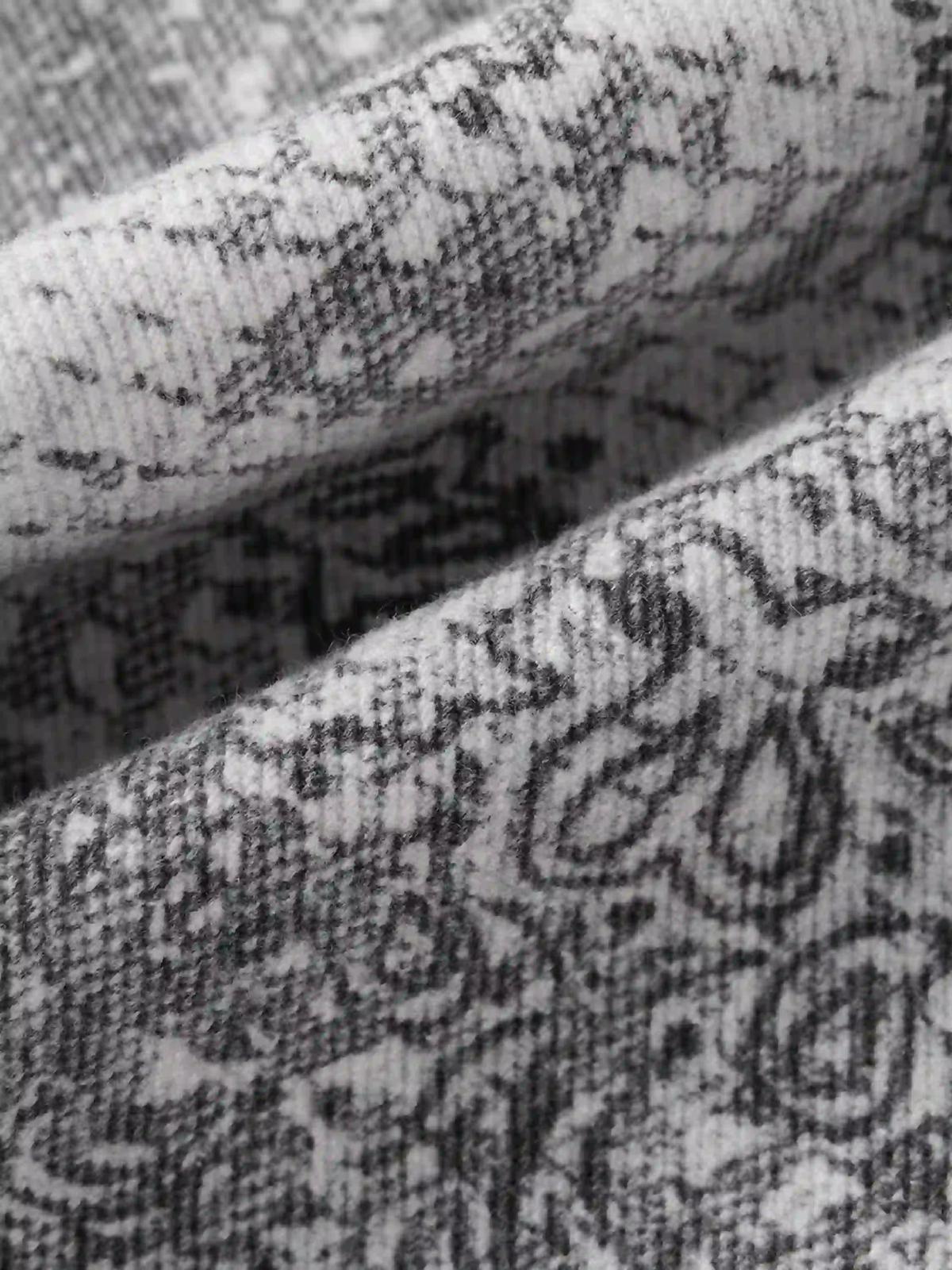 Concert Outfit Vintage Paisley Digital Print Straight Jeans Concert Outfit Vintage Paisley Digital Print Straight Jeans