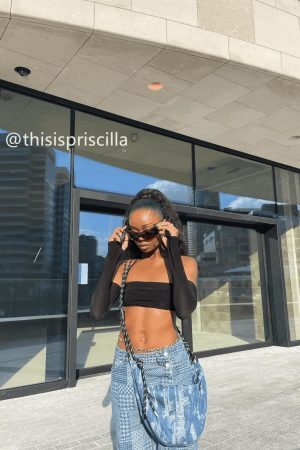 Concert Outfit Vintage Patchwork Jeans