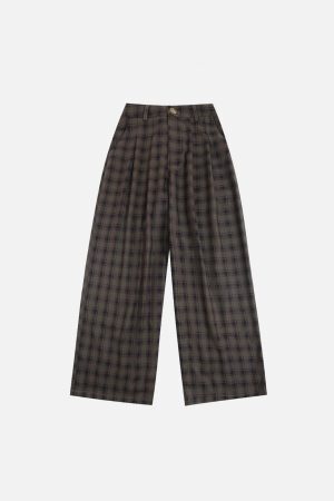 Concert Outfit Vintage Plaid Sweatpants