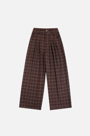 Concert Outfit Vintage Plaid Sweatpants