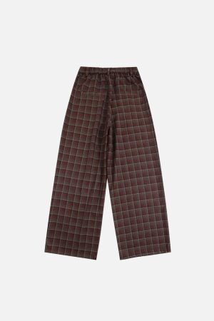Concert Outfit Vintage Plaid Sweatpants