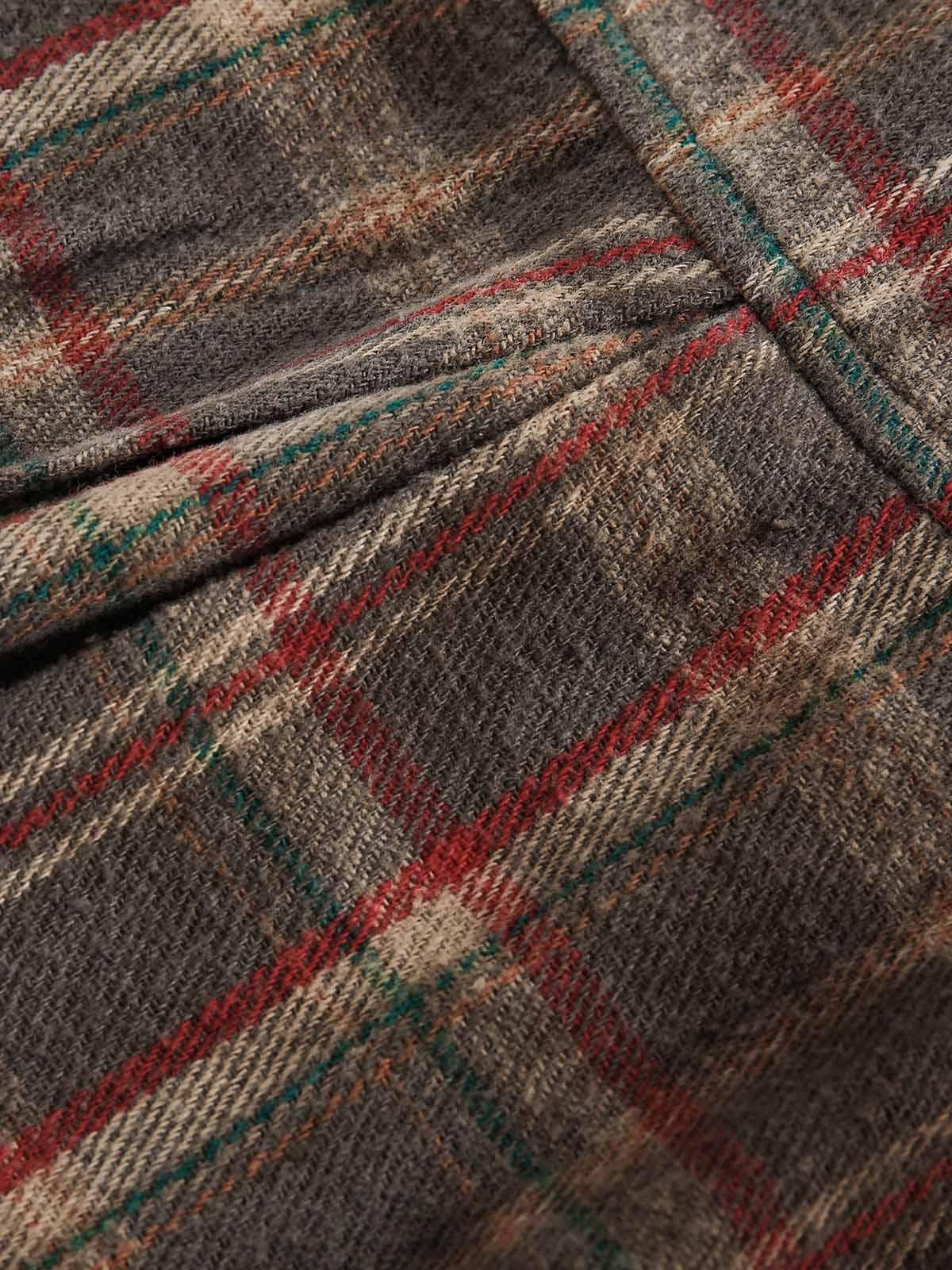 Concert Outfit Vintage Plaid Tie-Dye Long Sleeve Shirt Concert Outfit Vintage Plaid Tie-Dye Long Sleeve Shirt