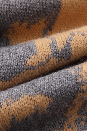 Concert Outfit Vintage Portrait Knit Sweater