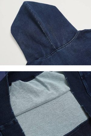 Concert Outfit Vintage Print hole Academic Style Hoodie