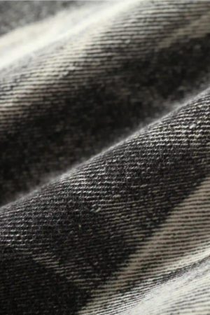 Concert Outfit Vintage Racing Distressed Print Zip-Up Collar Jacket