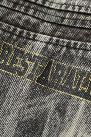 Concert Outfit Vintage Racing Distressed Print Zip-Up Collar Jacket