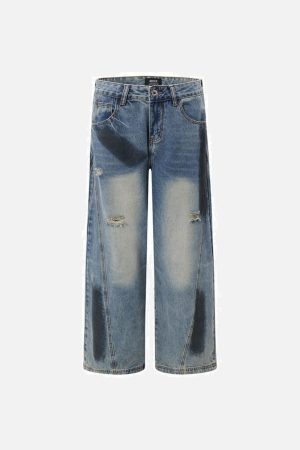 Concert Outfit Vintage Ripped Jeans