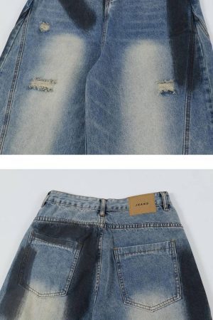 Concert Outfit Vintage Ripped Jeans