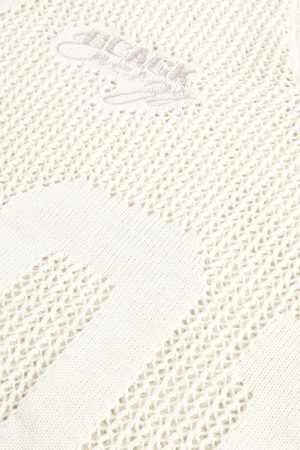 Concert Outfit Vintage Ripped Long Sleeve Knitted Jersey V-Neck Sweater