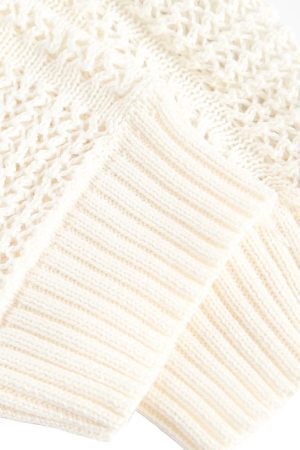 Concert Outfit Vintage Ripped Long Sleeve Knitted Jersey V-Neck Sweater