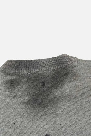 Concert Outfit Vintage Ripped Tie-Dye Sweater