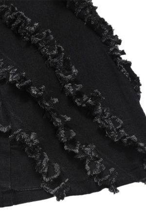 Concert Outfit Vintage Rough Edge Flared Jeans