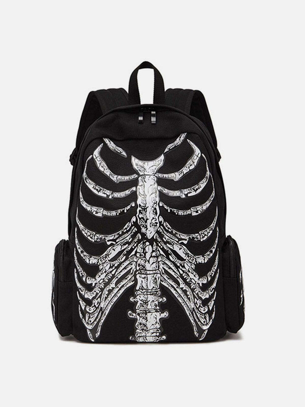 Concert Outfit Vintage Skull Print Shoulder Bag Concert Outfit Vintage Skull Print Shoulder Bag