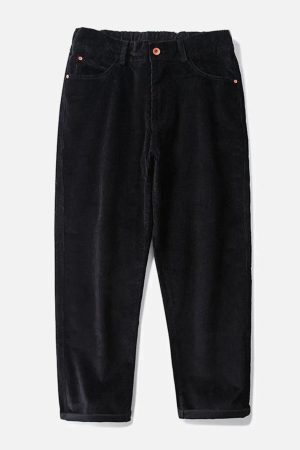 Concert Outfit Vintage Solid Corduroy Pants